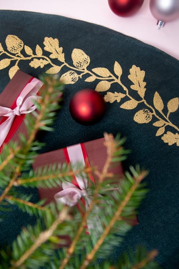 Weihnachtsbaum-Teppich Eiche Ø 110 cm - Grün - Pluto Design