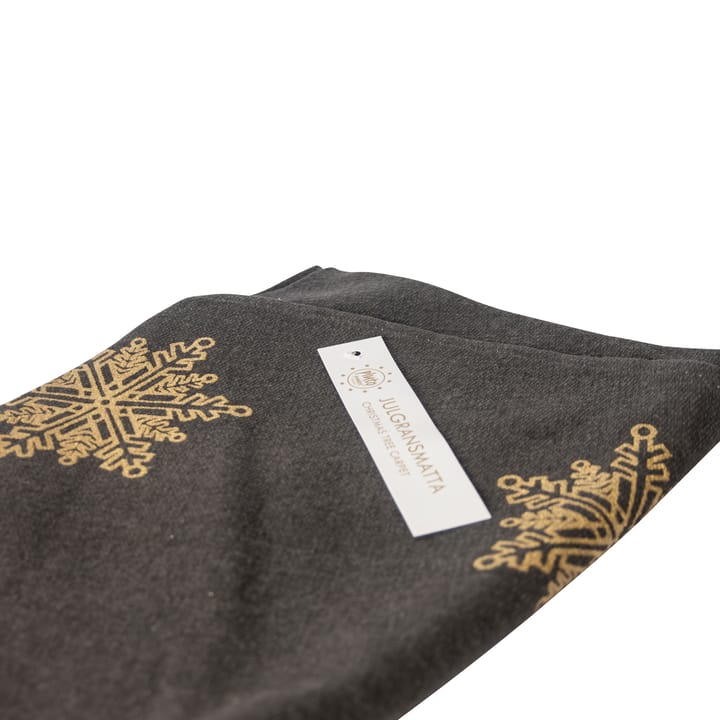 Weihnachtsbaumteppich Schneestern Ø110cm, Grau-gold Pluto Design