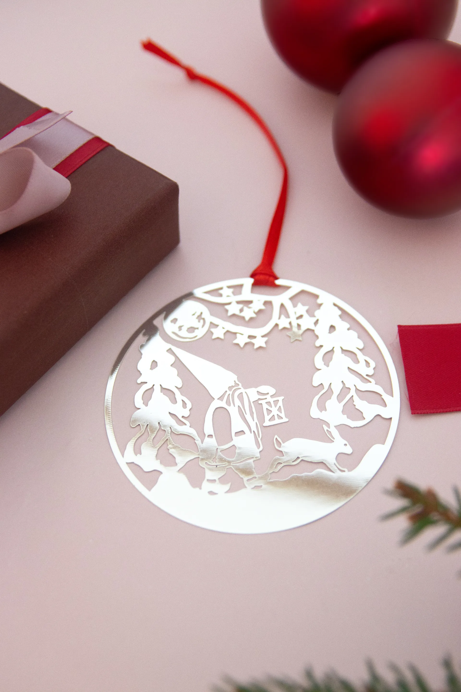 Winterlandschaft Anhänger, Silber Pluto Design