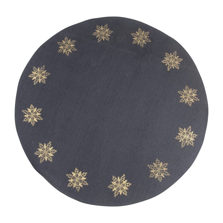 Weihnachtsbaumteppich Schneestern  Ø110cm - Grau-gold - Pluto Produkter