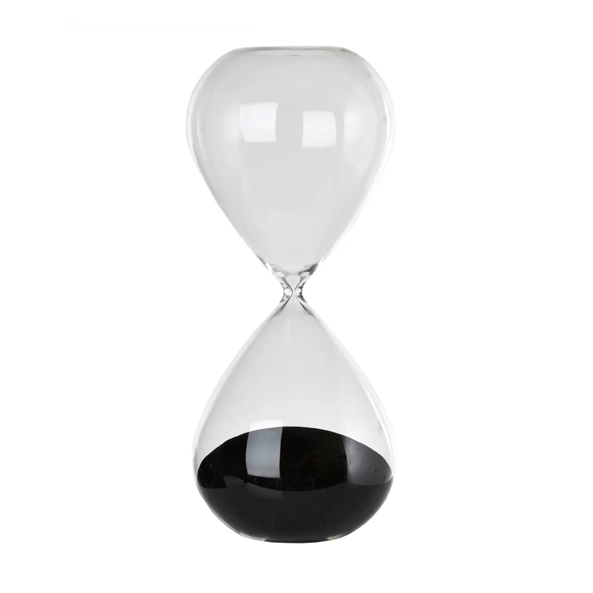 POLSPOTTEN Ball Sanduhr L 38 cm Schwarz