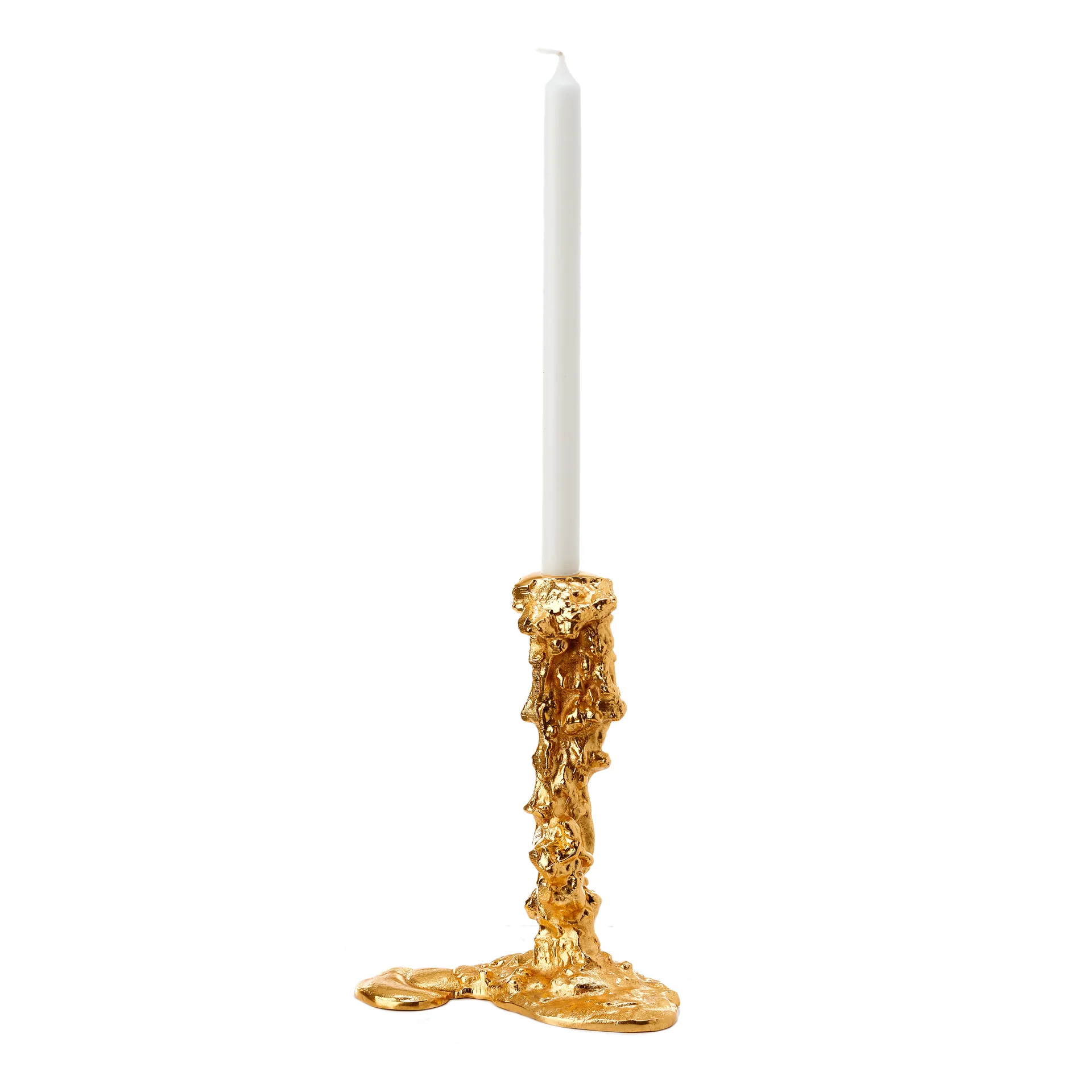 Drip Kerzenständer L 25 cm, Gold POLSPOTTEN