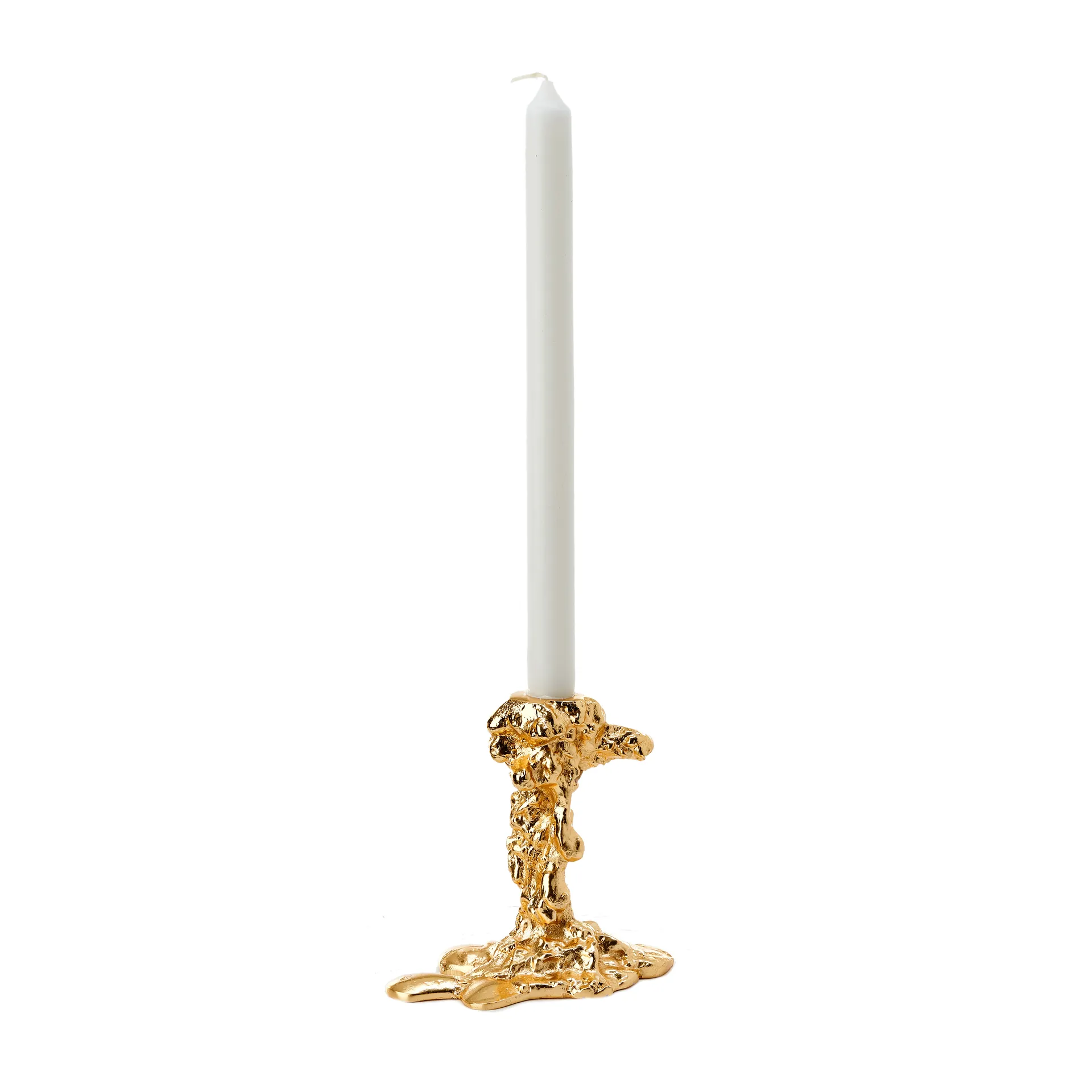 Drip Kerzenständer S 14 cm, Gold POLSPOTTEN
