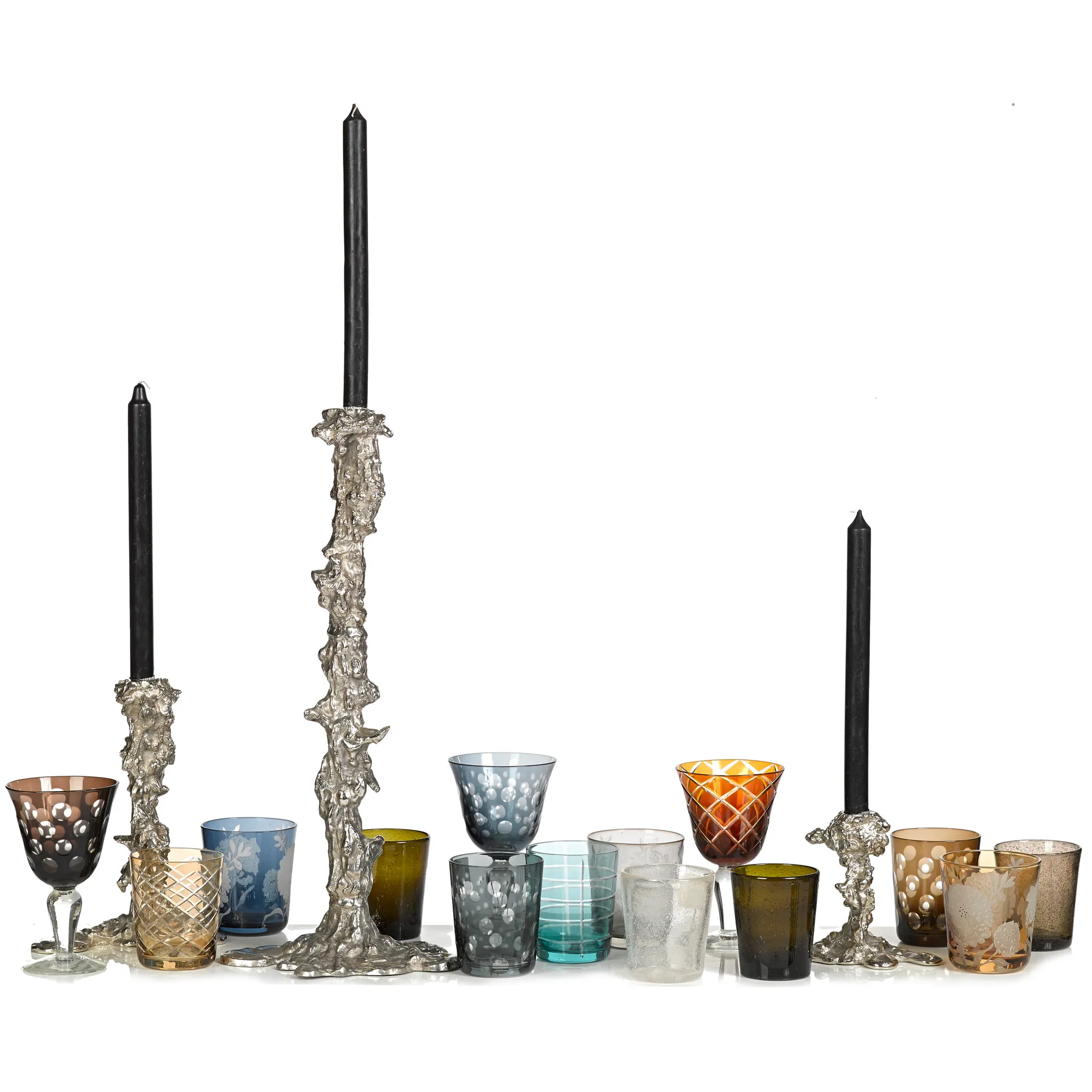 Drip Kerzenständer S 14 cm, Silber POLSPOTTEN