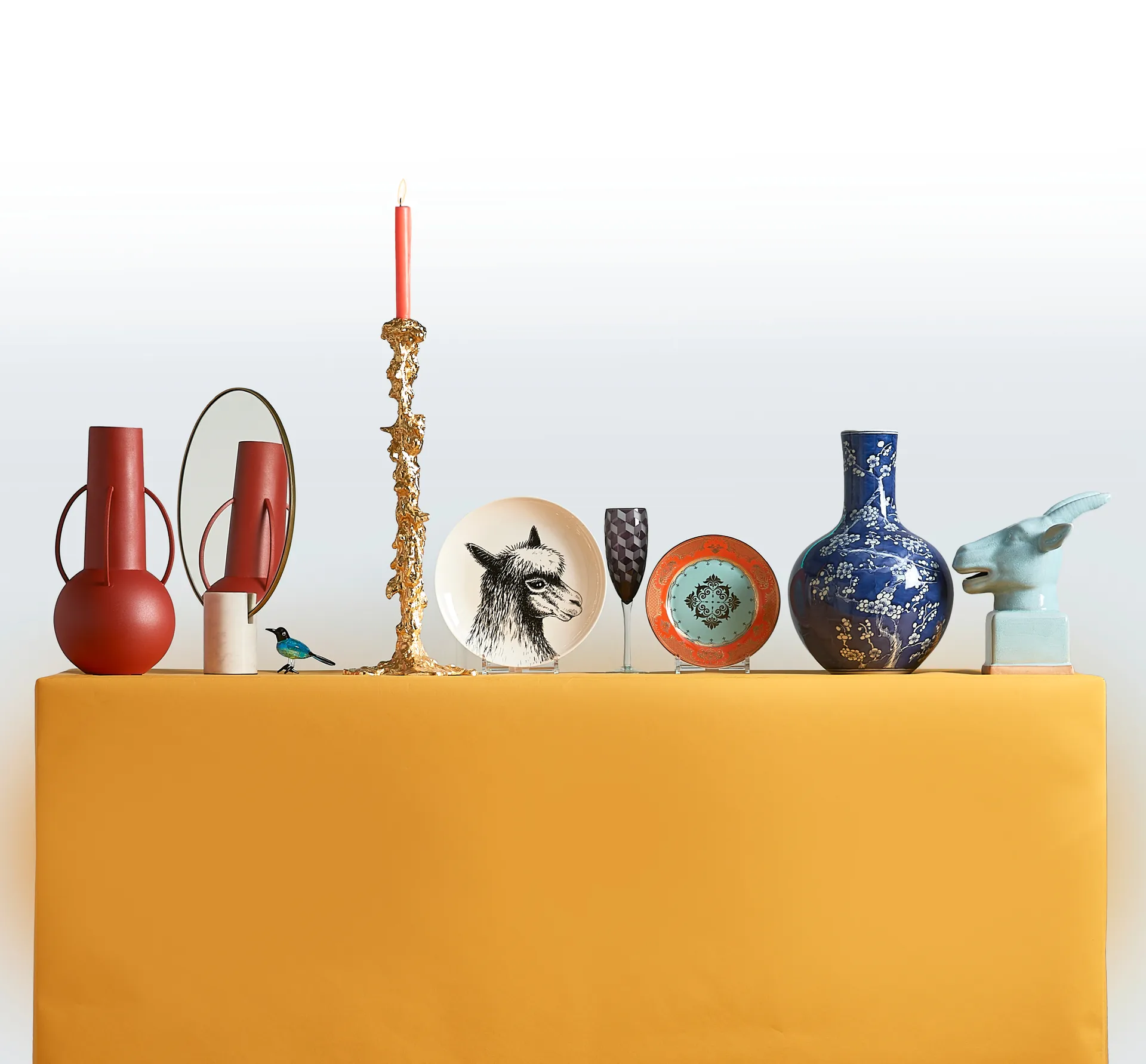 Drip Kerzenständer XXL 50 cm, Gold POLSPOTTEN