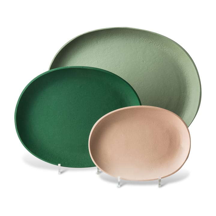 Greek Tablett 3-teilig - Dark green - POLSPOTTEN