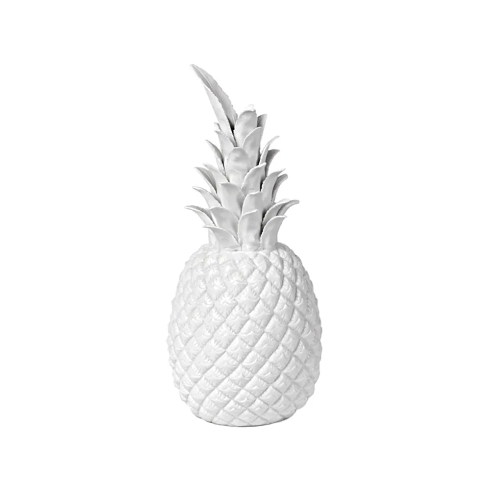 Pineapple Dekofigur 32 cm, Weiß POLSPOTTEN