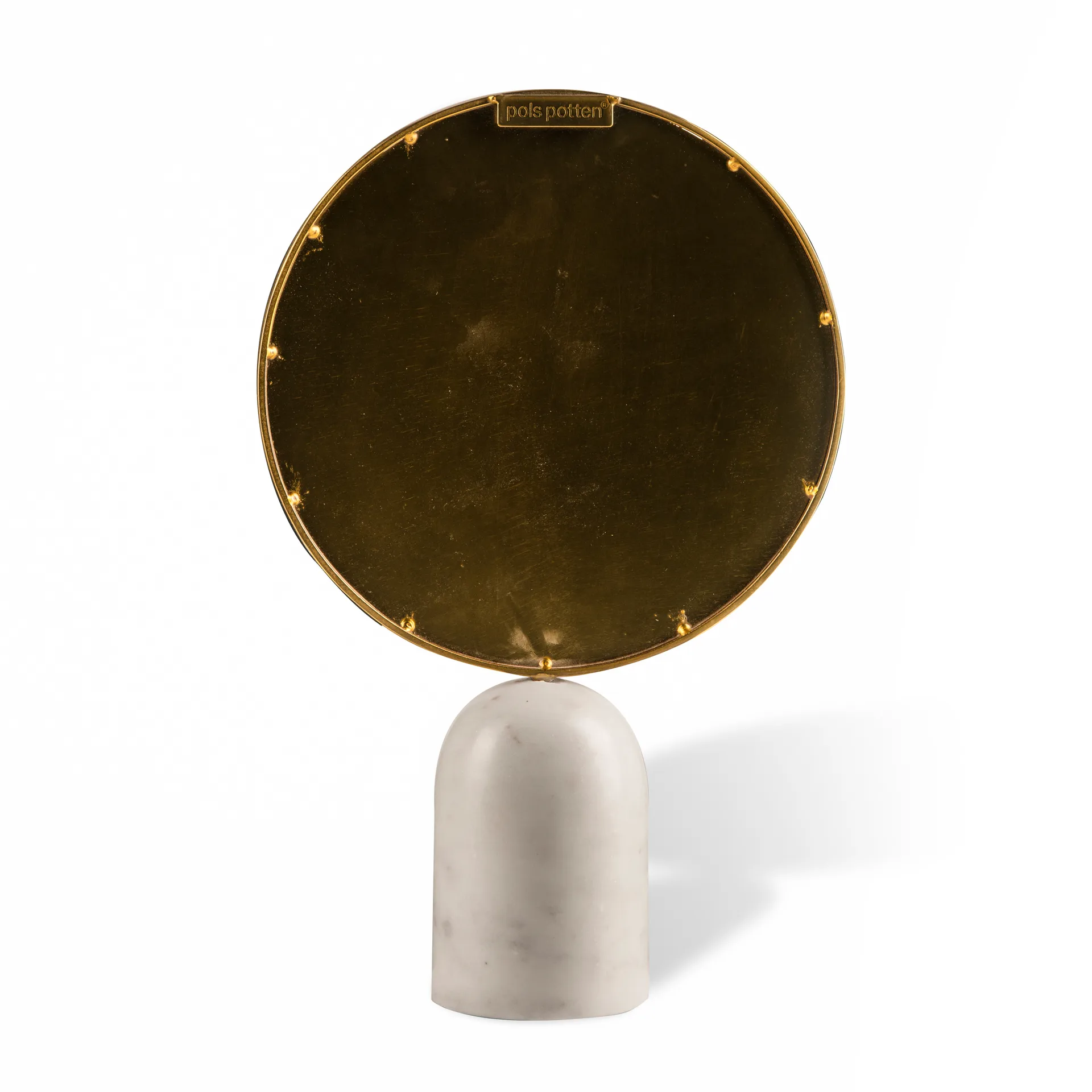 Round Marble Tischspiegel, Weiß POLSPOTTEN