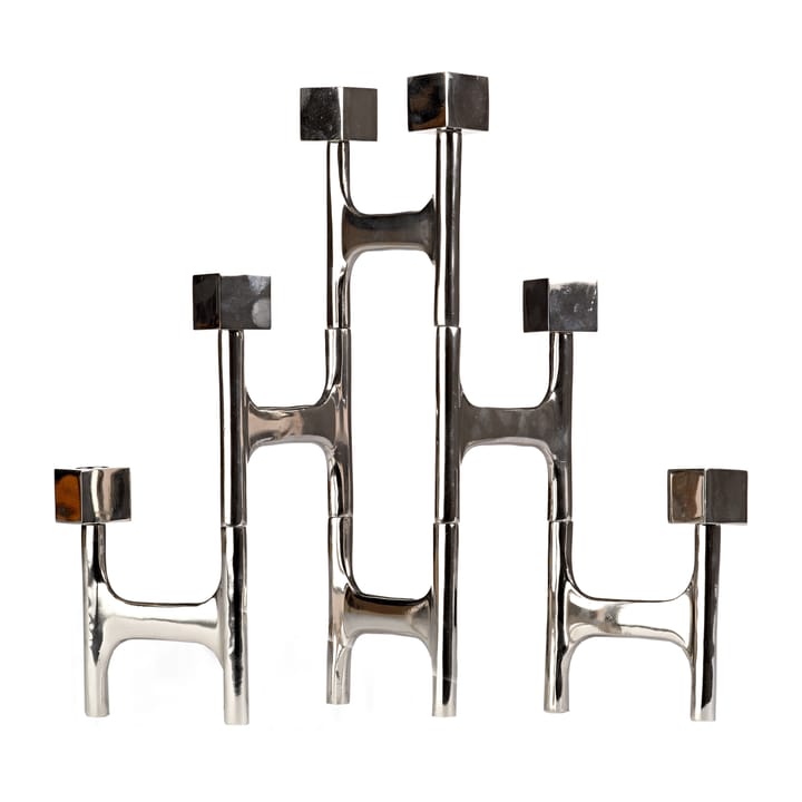 Square Folding Kerzenständer 55 x 40 cm - Silber - POLSPOTTEN