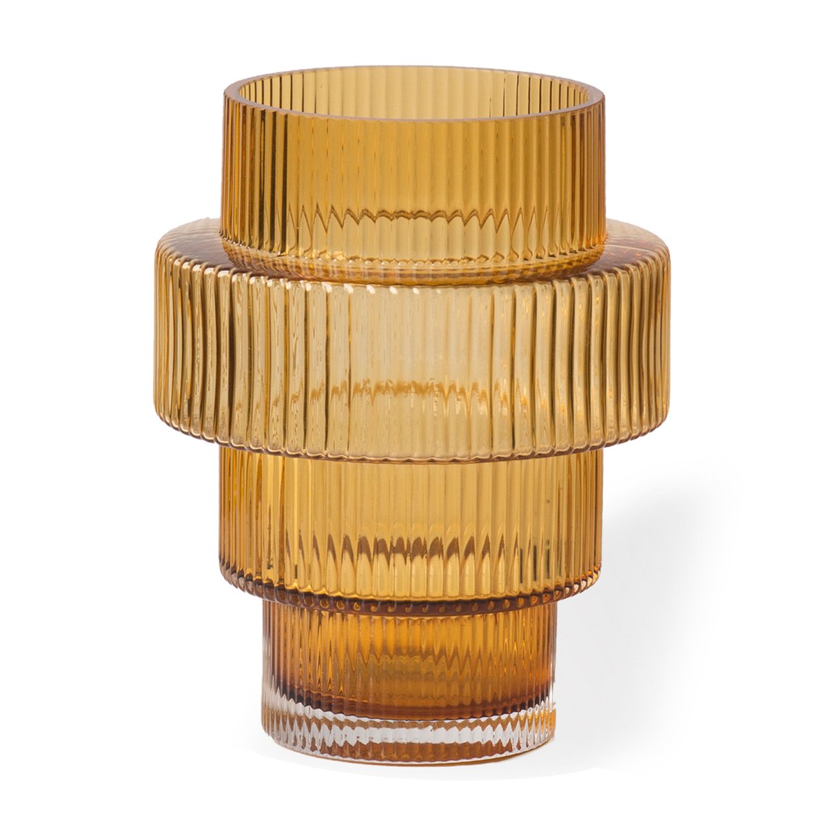 POLSPOTTEN Steps Kerzenhalter Ø 12 cm Ocker