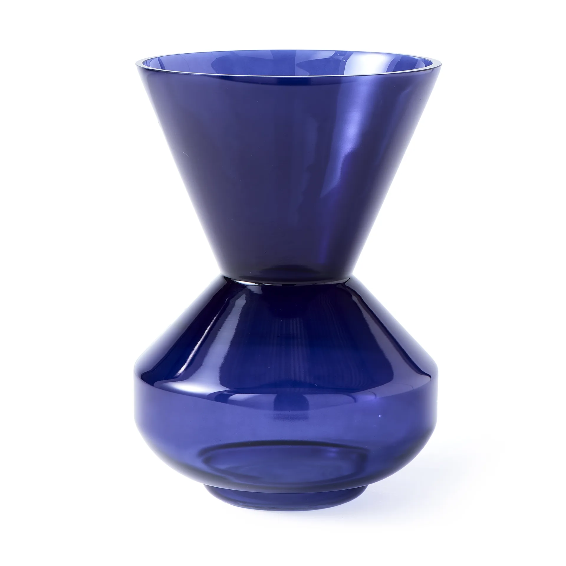 Thick neck Vase 40 cm, Dunkelblau POLSPOTTEN