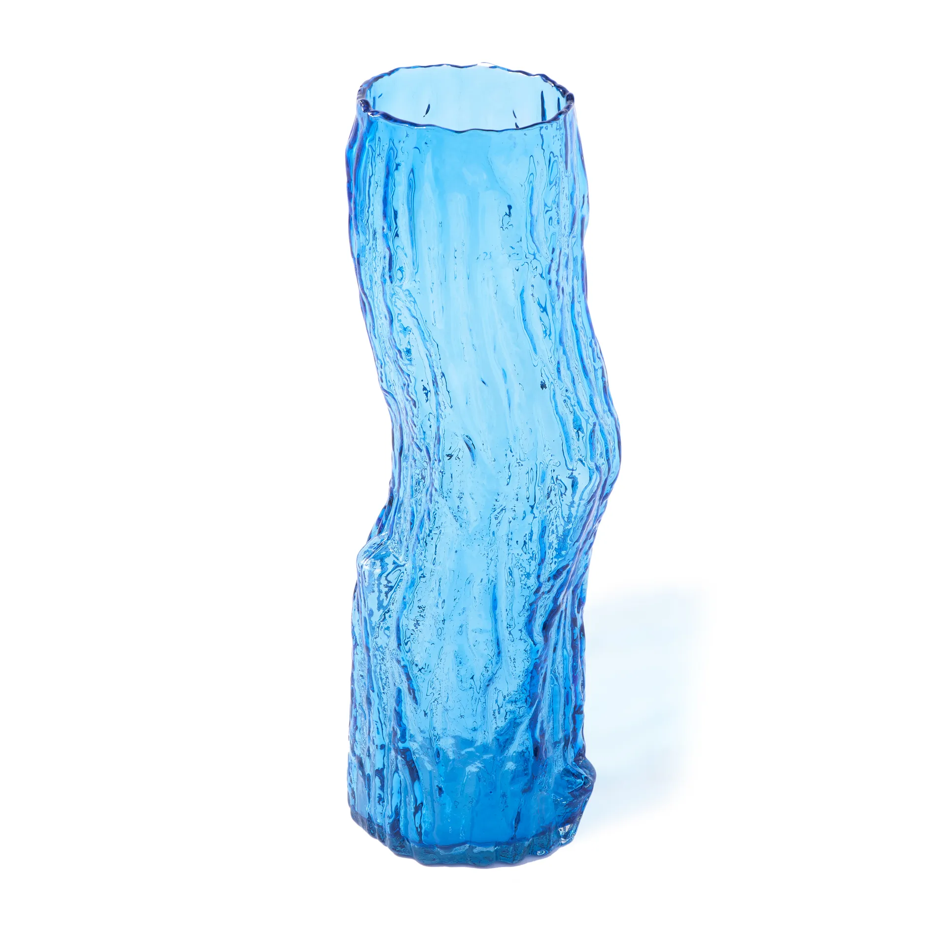 Tree log Vase L 62 cm, Blau POLSPOTTEN