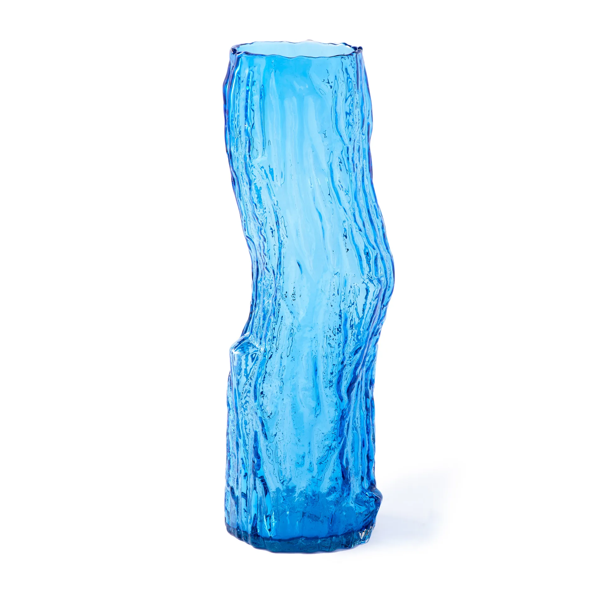 Tree log Vase L 62 cm, Blau POLSPOTTEN