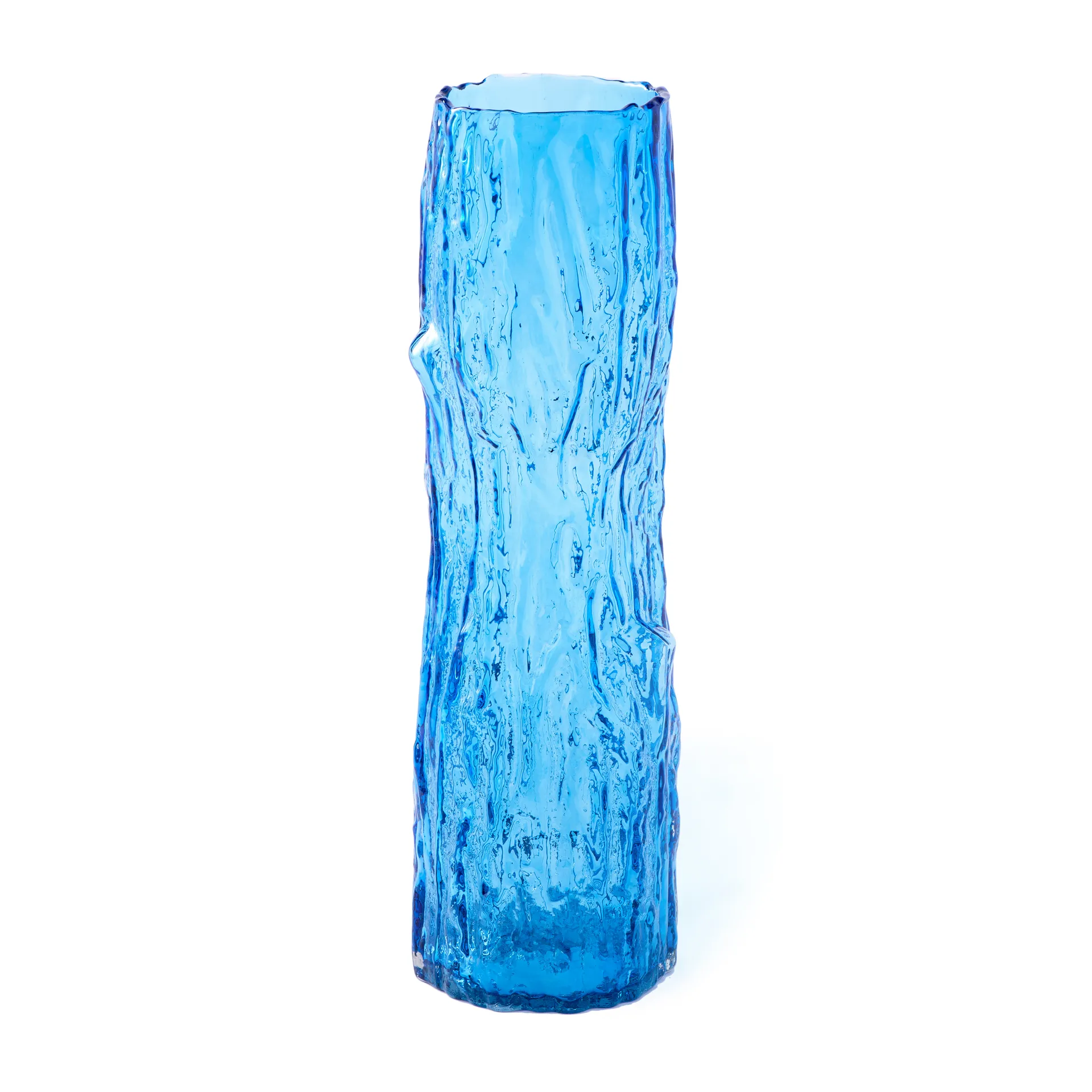 Tree log Vase L 62 cm, Blau POLSPOTTEN