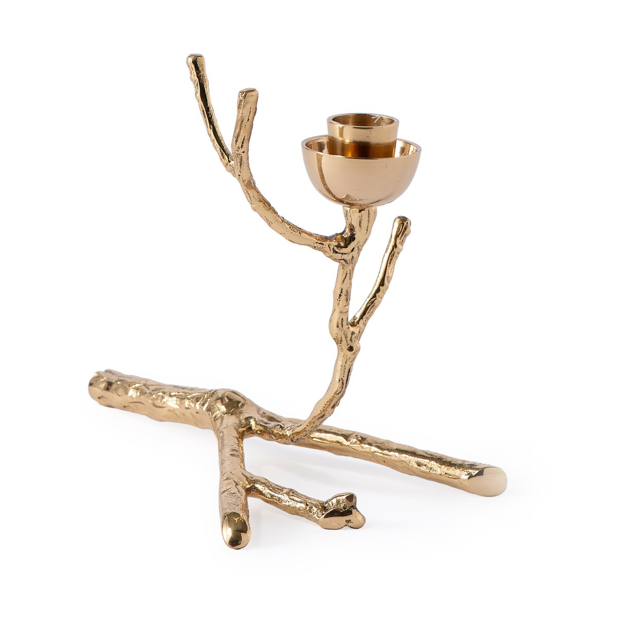 POLSPOTTEN Twiggy Kerzenständer S 14 cm Gold