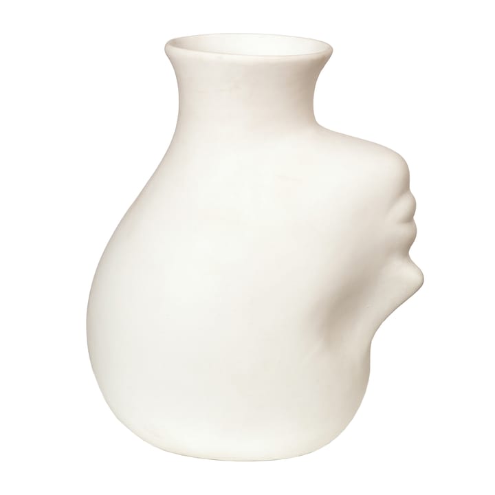 Upside-down head Vase 25 cm - Weiß - POLSPOTTEN