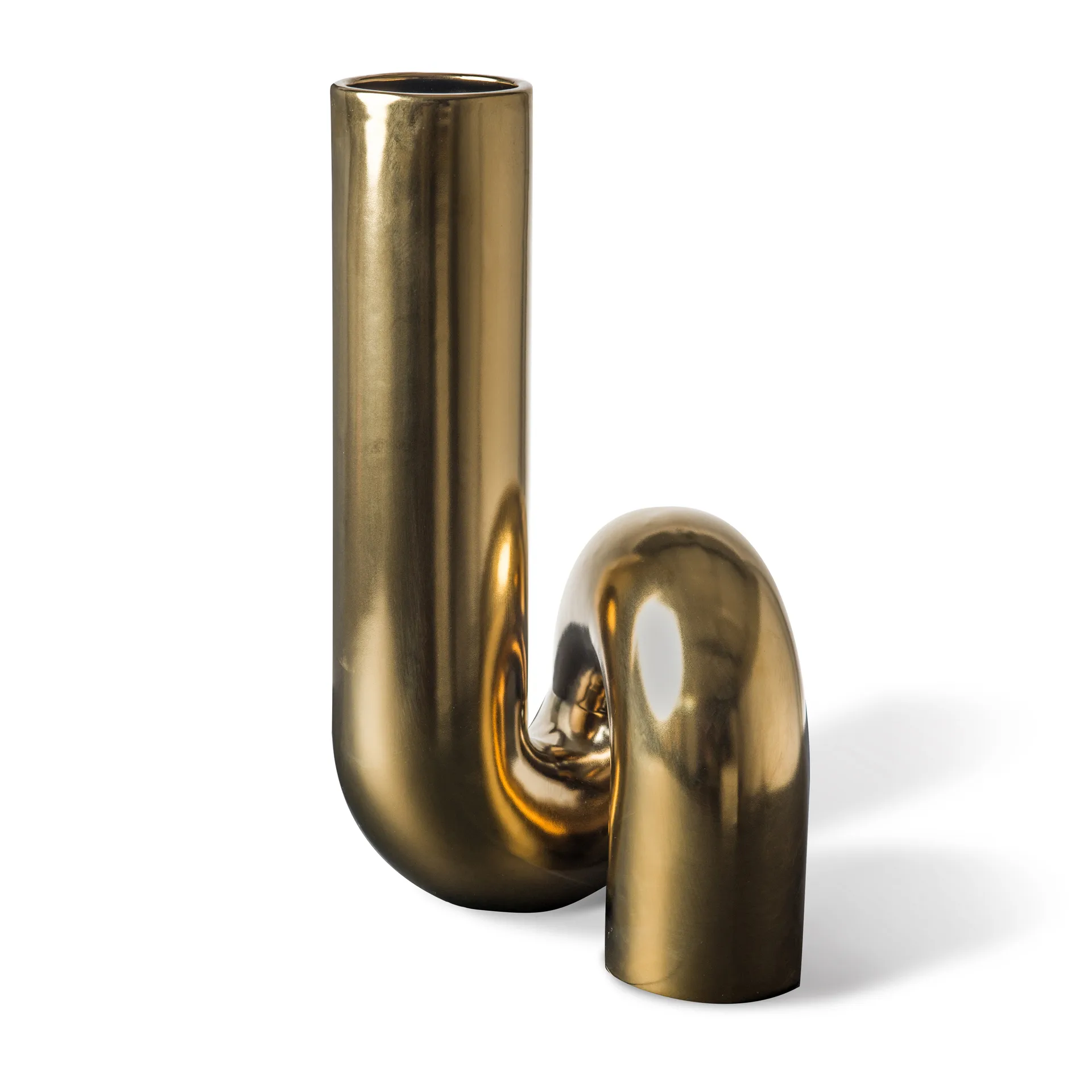 Yourtube Vase 37 cm, Gold POLSPOTTEN