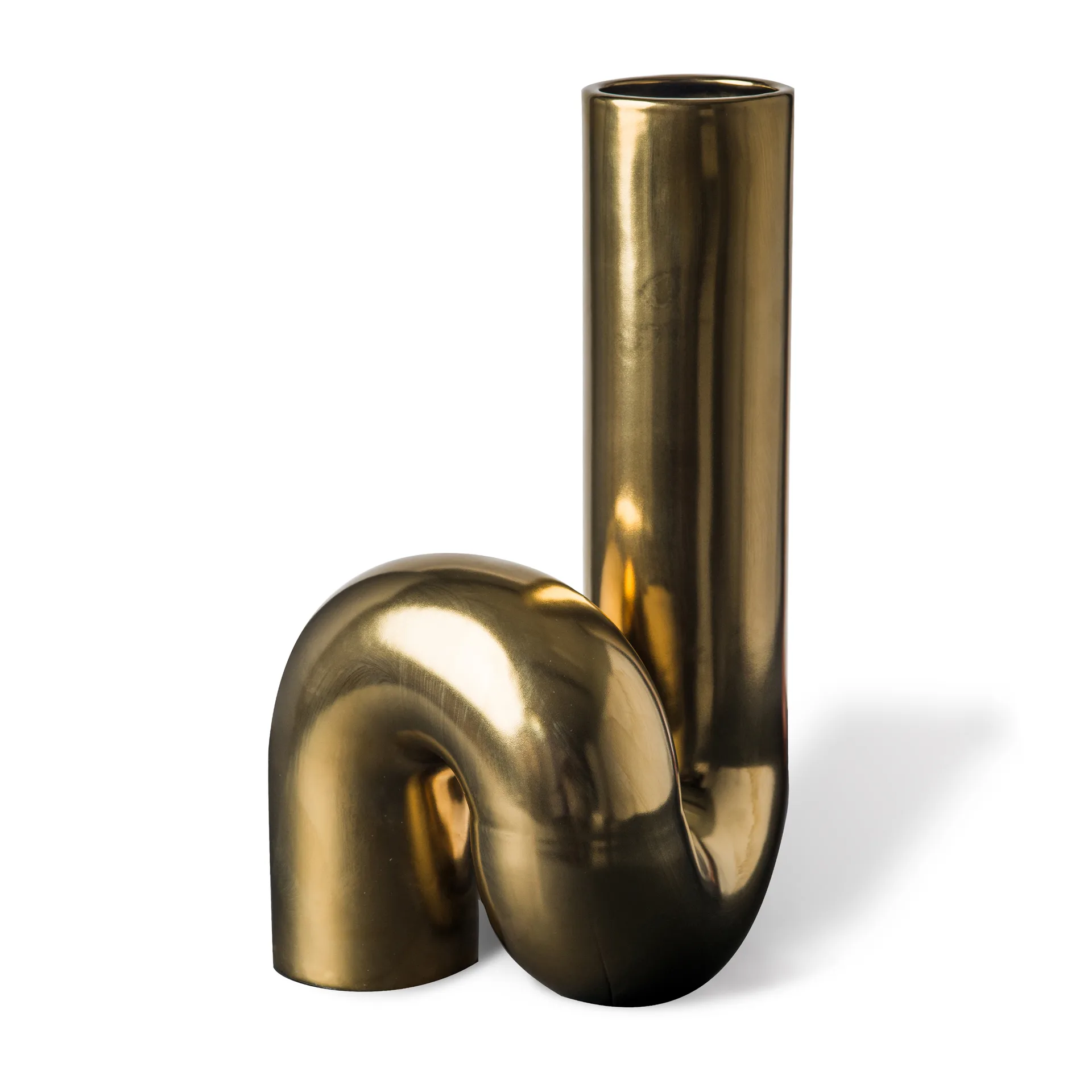 Yourtube Vase 37 cm, Gold POLSPOTTEN