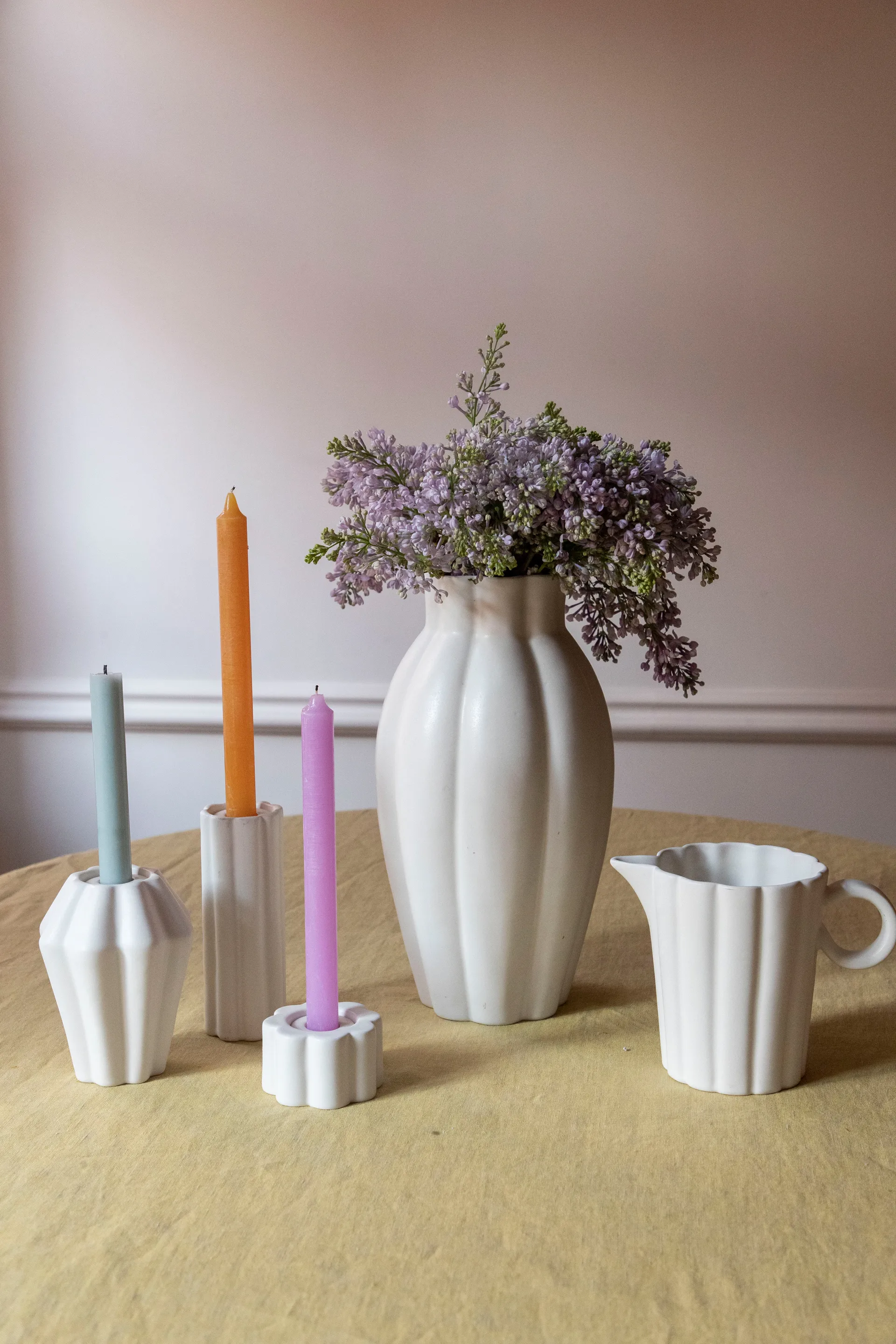 Birgit Vase/Windlicht 17cm, Shell PotteryJo