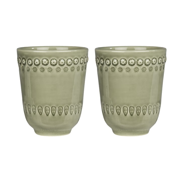 Daisy Becher 35cl 2er Pack, Faded army (grün) PotteryJo