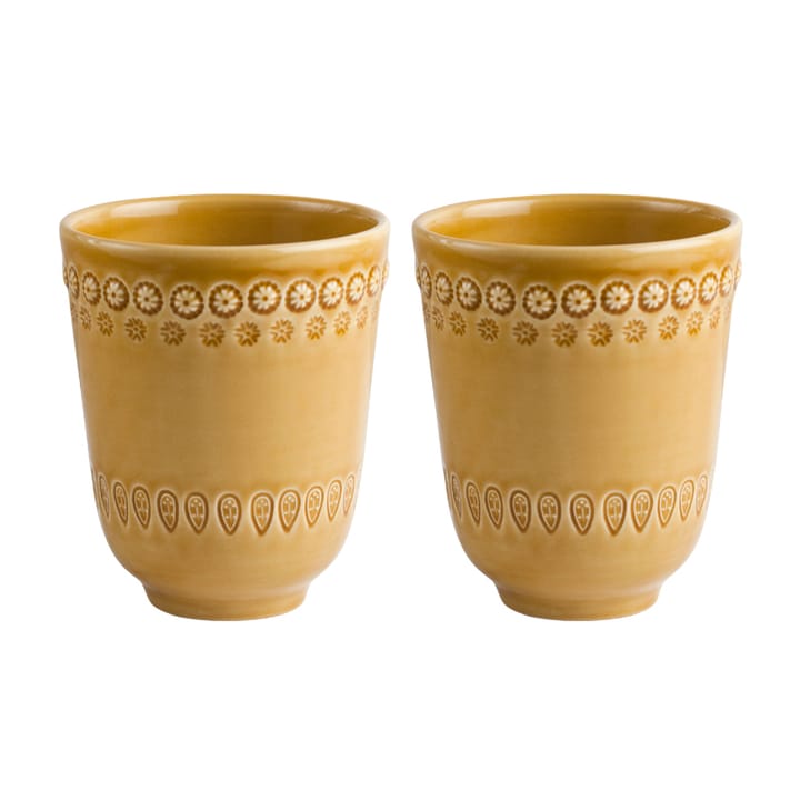 Daisy Becher 35cl 2er Pack, Sienna (gelb) PotteryJo