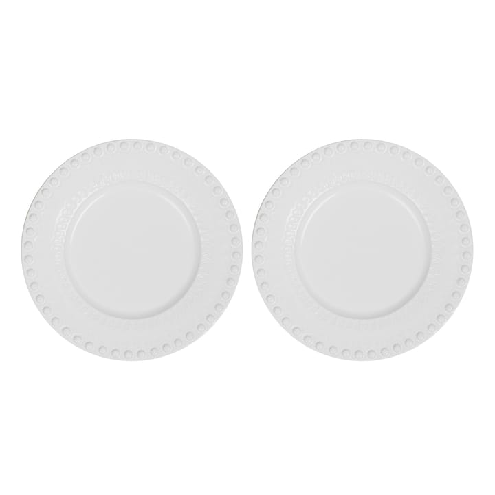 Daisy Dessertteller Ø22cm 2er Pack, White (weiß) PotteryJo