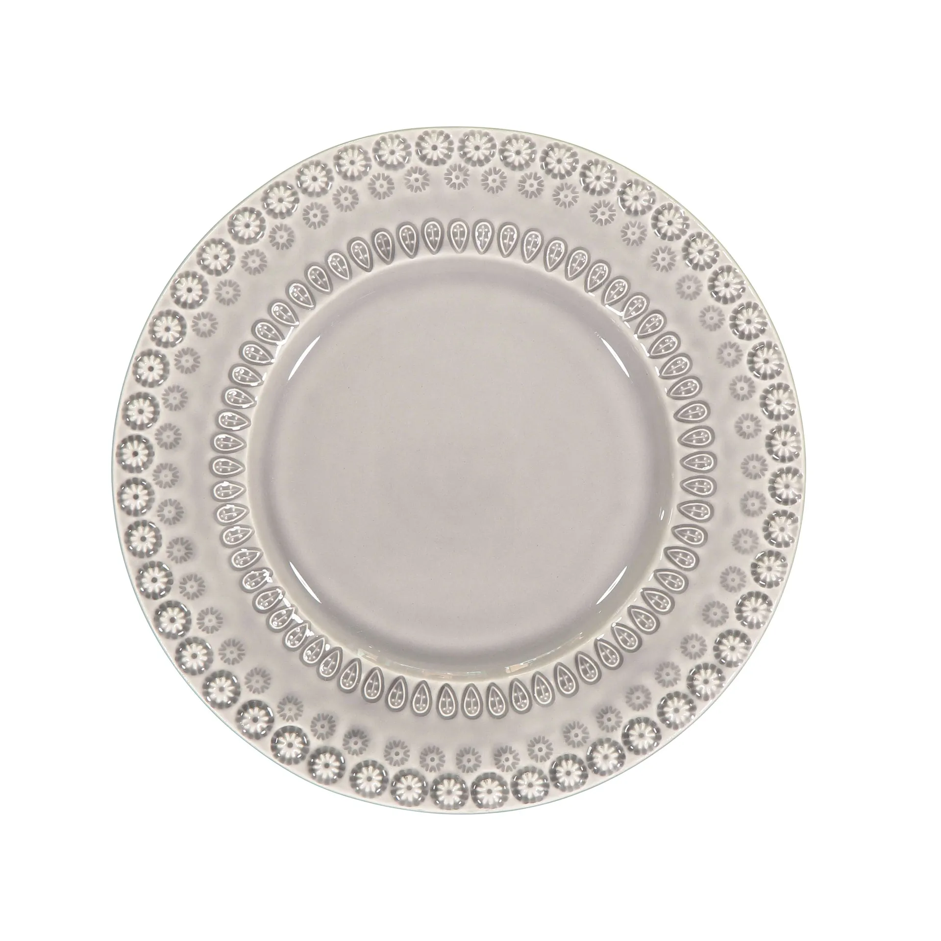 Daisy Nachtischteller Ø 22cm, Soft grey PotteryJo