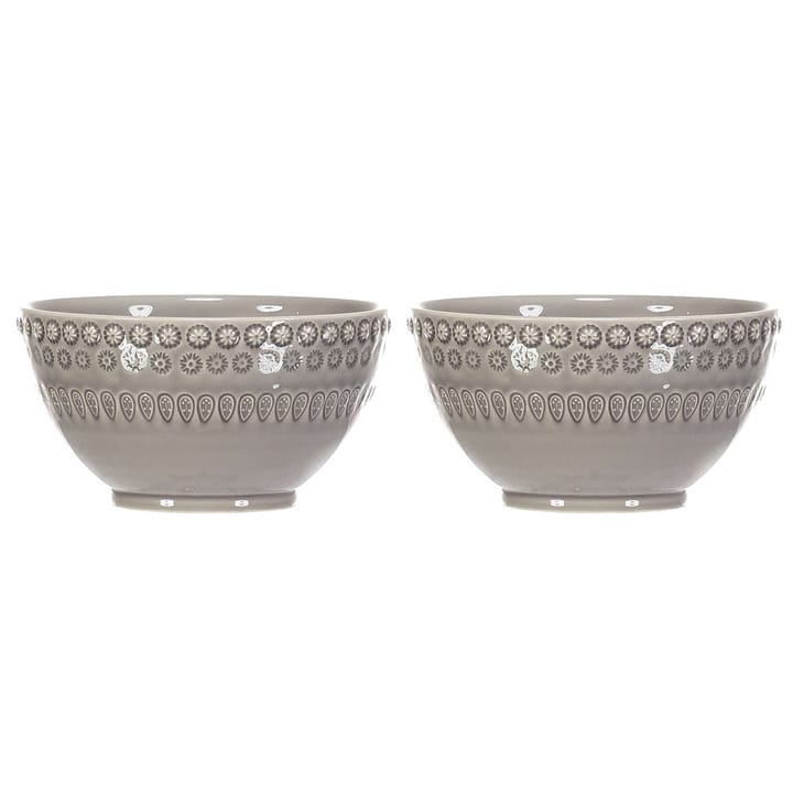 Daisy Schale 35cl 2er Pack, Soft grey (grau) PotteryJo