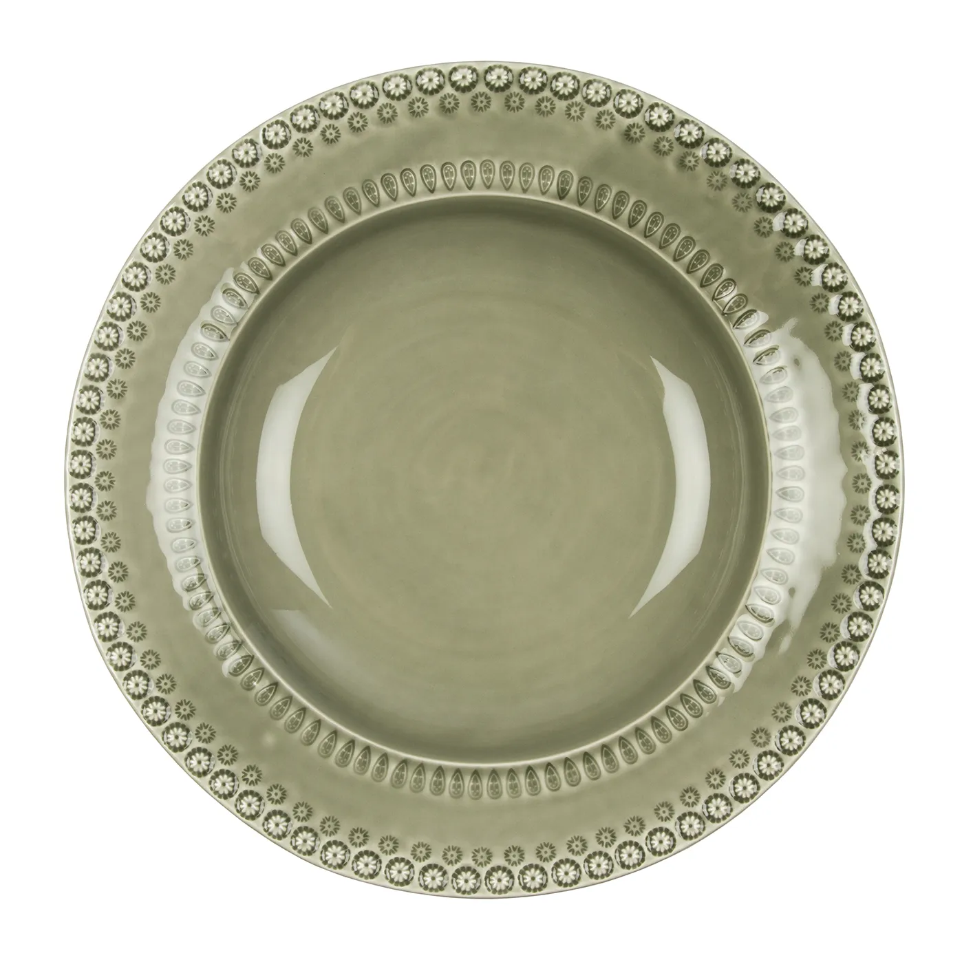 Daisy Servierschale Ø 35cm, Faded army (grün) PotteryJo