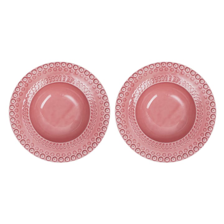 Daisy tiefer Teller Ø 21cm 2er Pack, Rose (rosa) PotteryJo