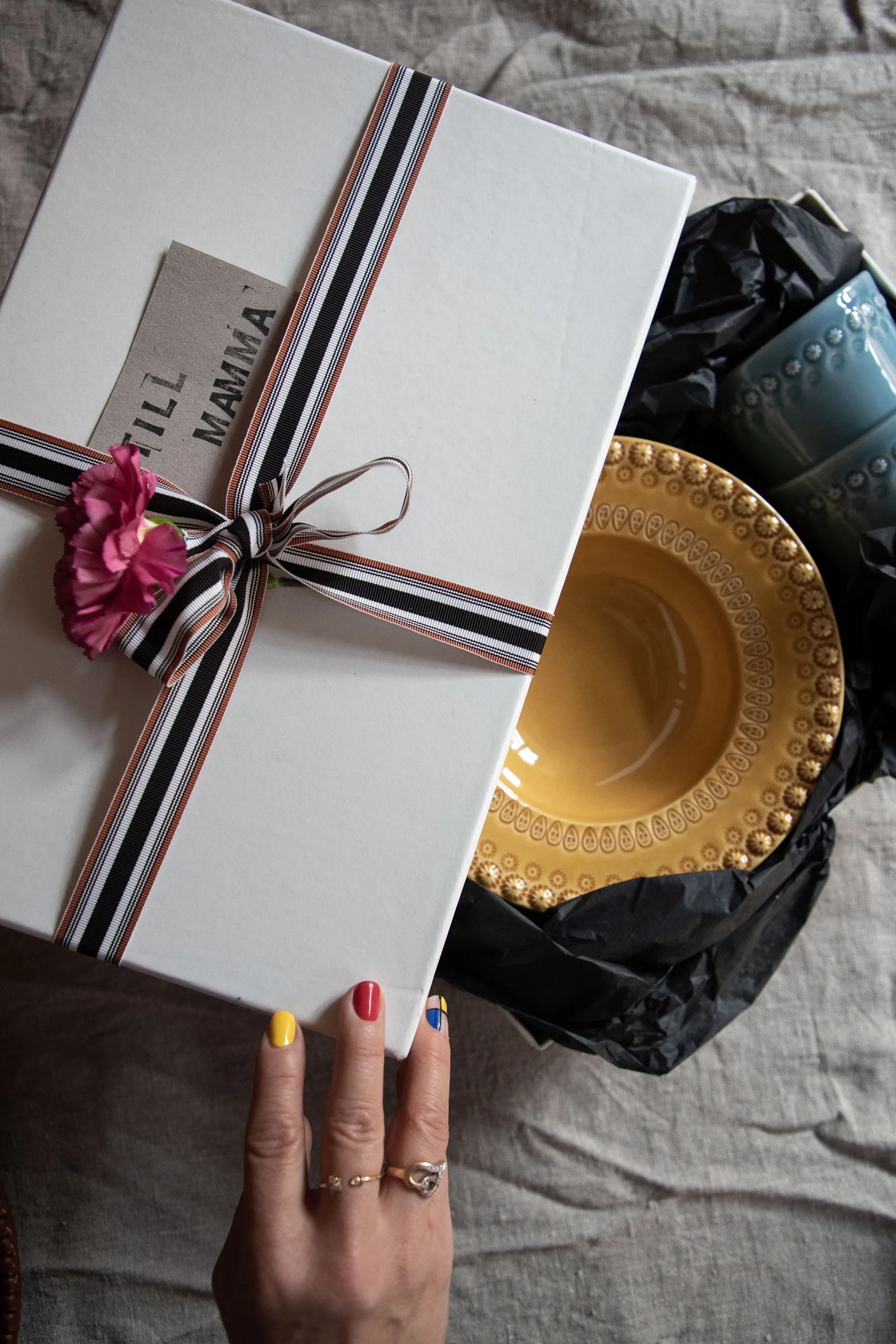 Daisy tiefer Teller Ø 21cm 2er Pack, Sienna (gelb) PotteryJo