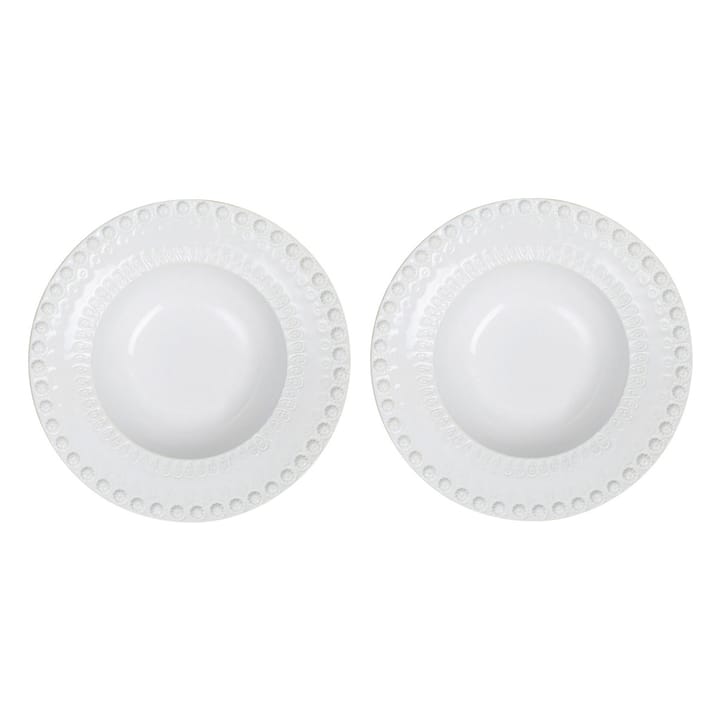 Daisy tiefer Teller Ø 21cm 2er Pack, White (weiß) PotteryJo