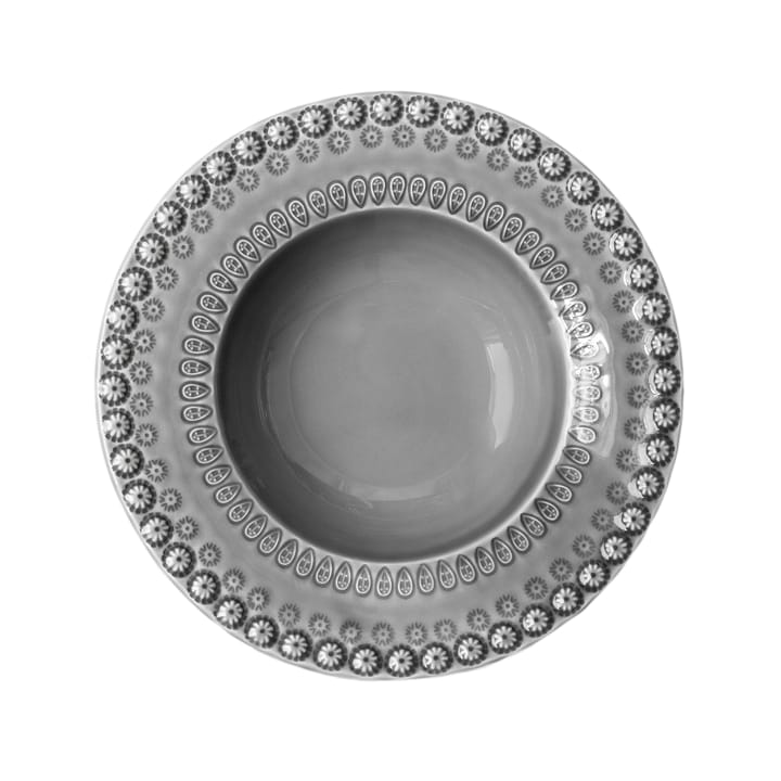 Daisy tiefer Teller Ø 21cm, Soft grey PotteryJo