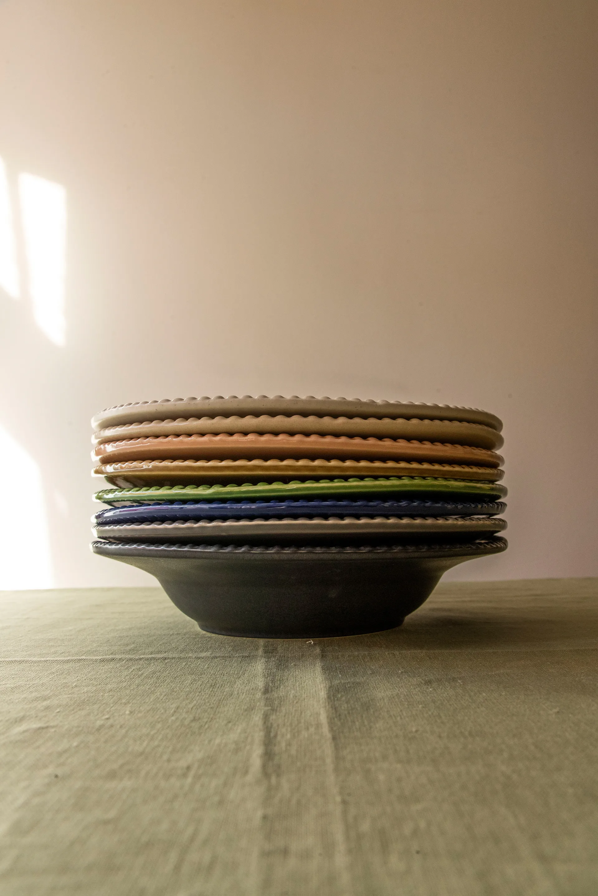 Daria Pastateller Ø35cm, Clean grey PotteryJo