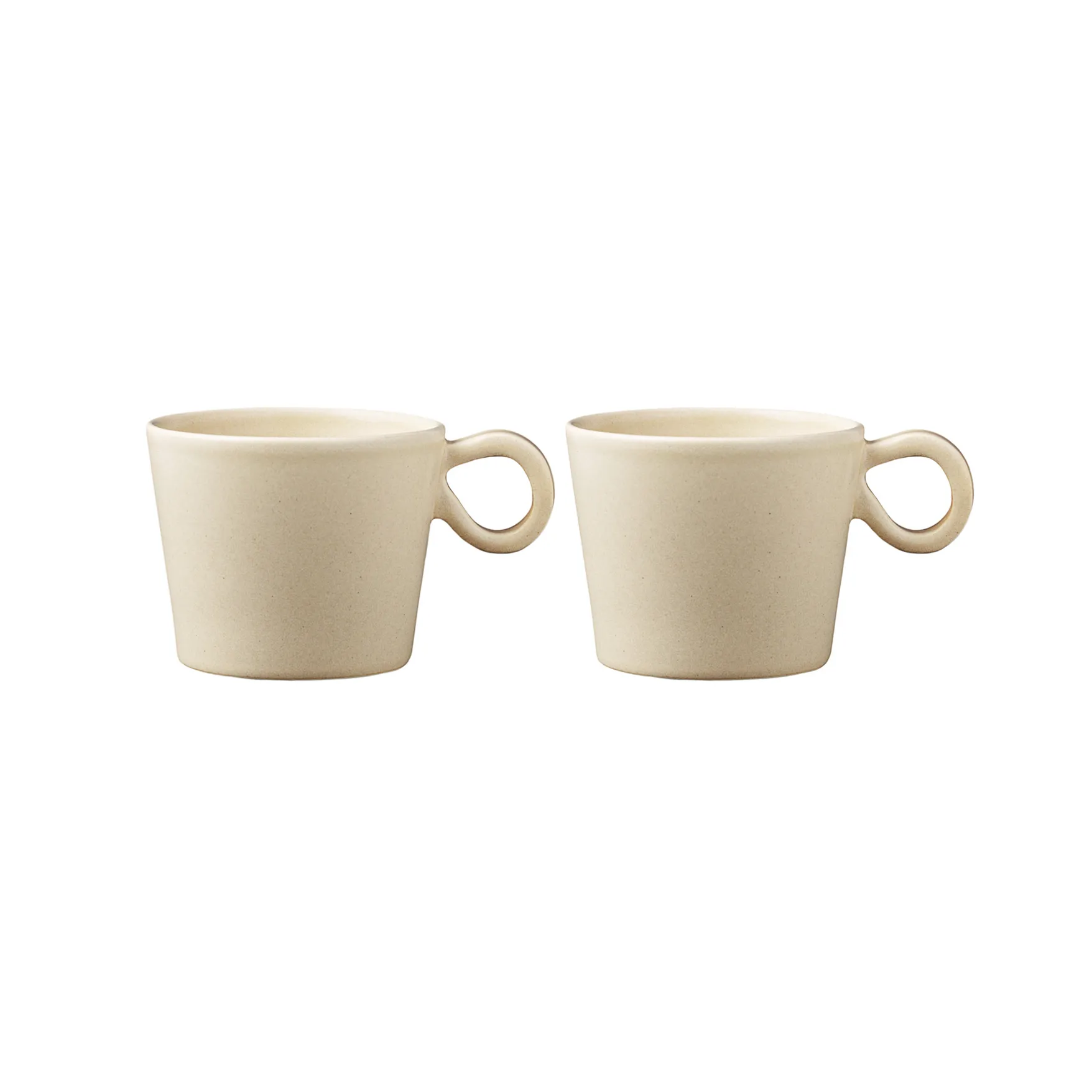 Daria Tasse mit Henkel 2er Pack, Sand PotteryJo