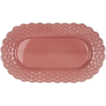 Ditsy ovaler Servierteller - Rose (rosa) - PotteryJo