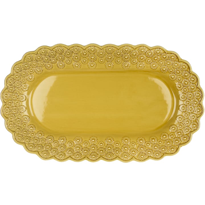 Ditsy ovaler Servierteller, Sienna (gelb) PotteryJo