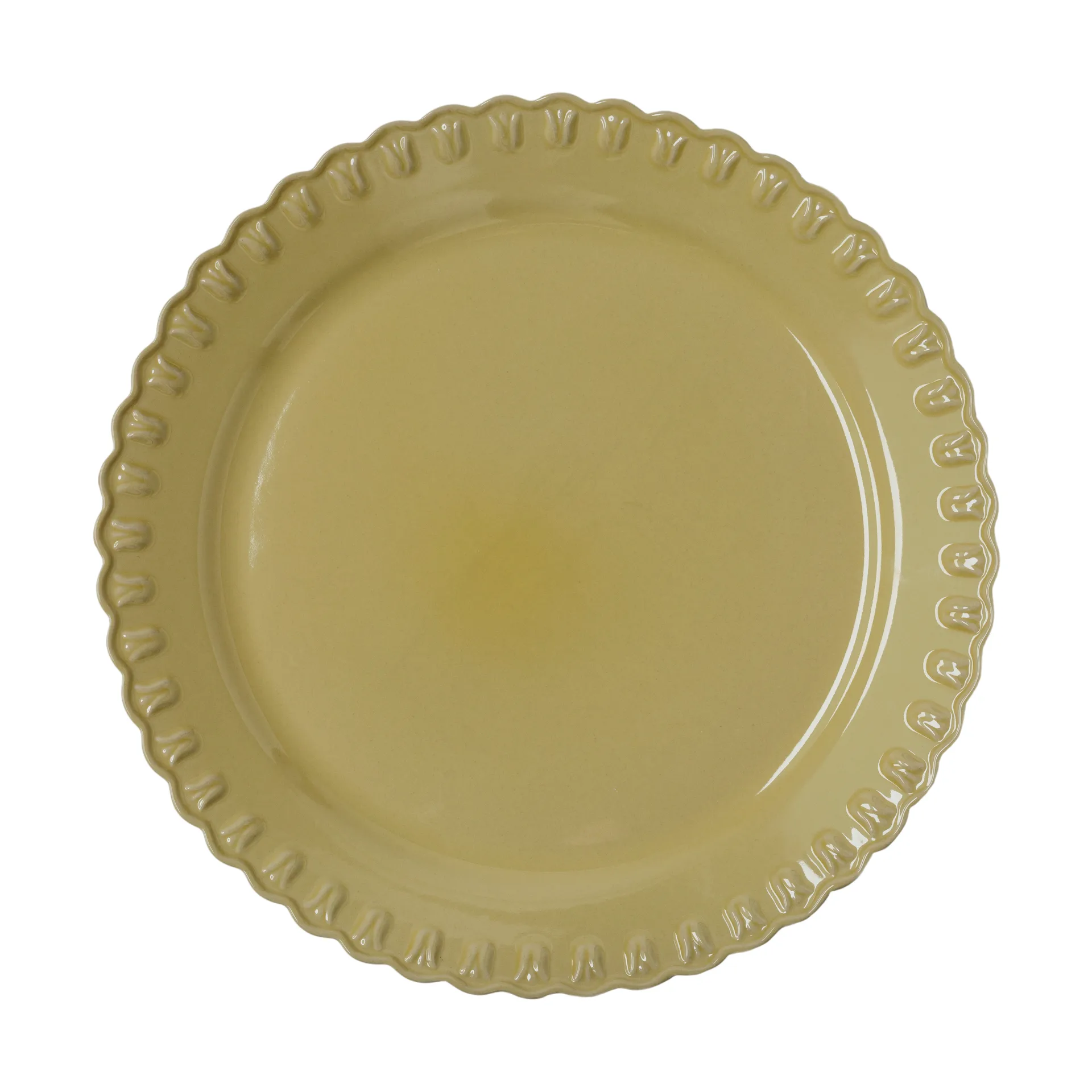 Tulipa Servierplatte Ø37 cm, Pale Moon PotteryJo