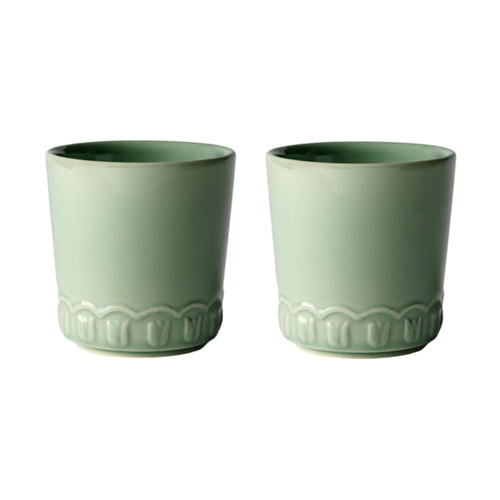 Tulipa Tasse 20 cl 2er Pack - Verona green - PotteryJo