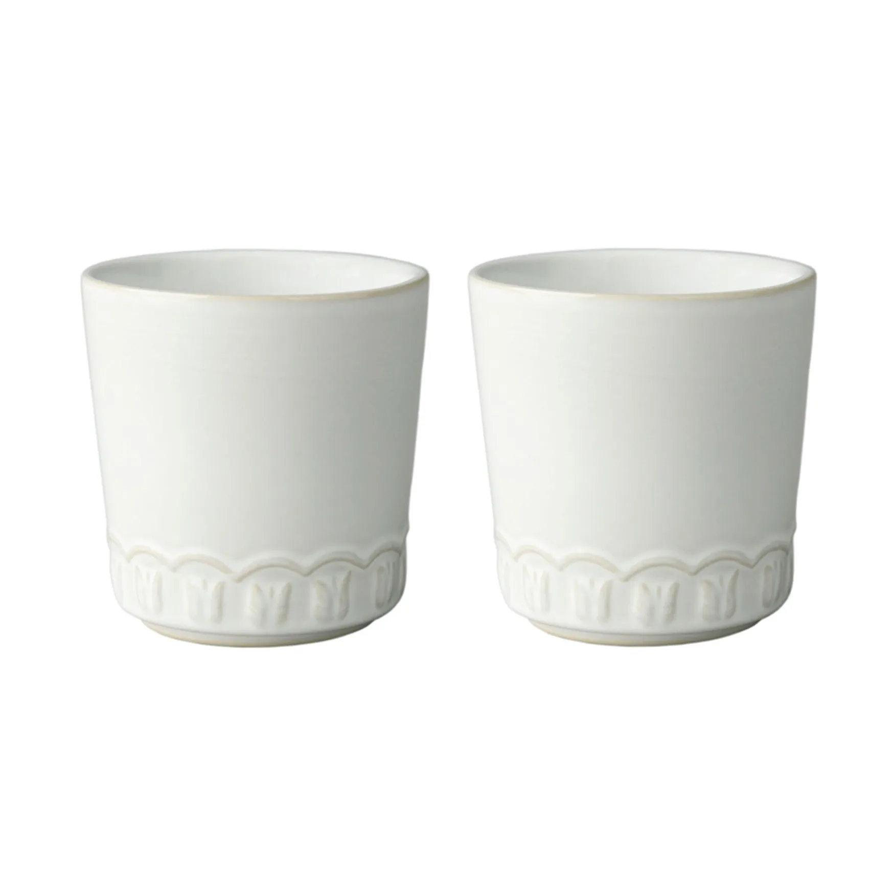 Tulipa Tasse 20 cl 2er-Pack, White PotteryJo