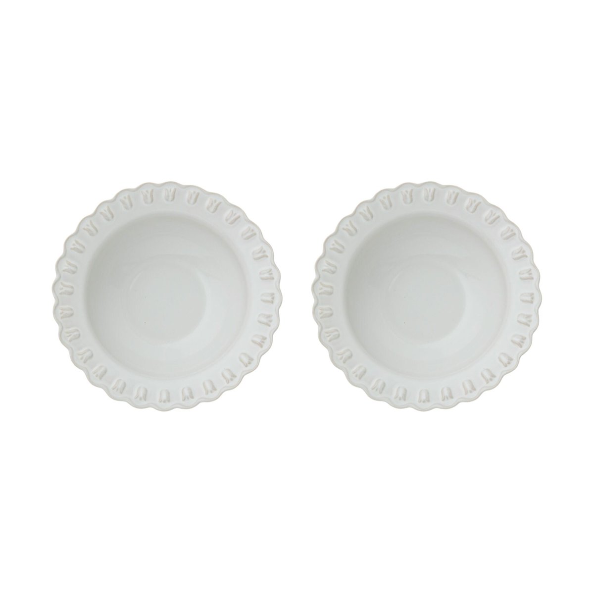 PotteryJo Tulipa tiefer Teller Ø23 cm 2er Pack White