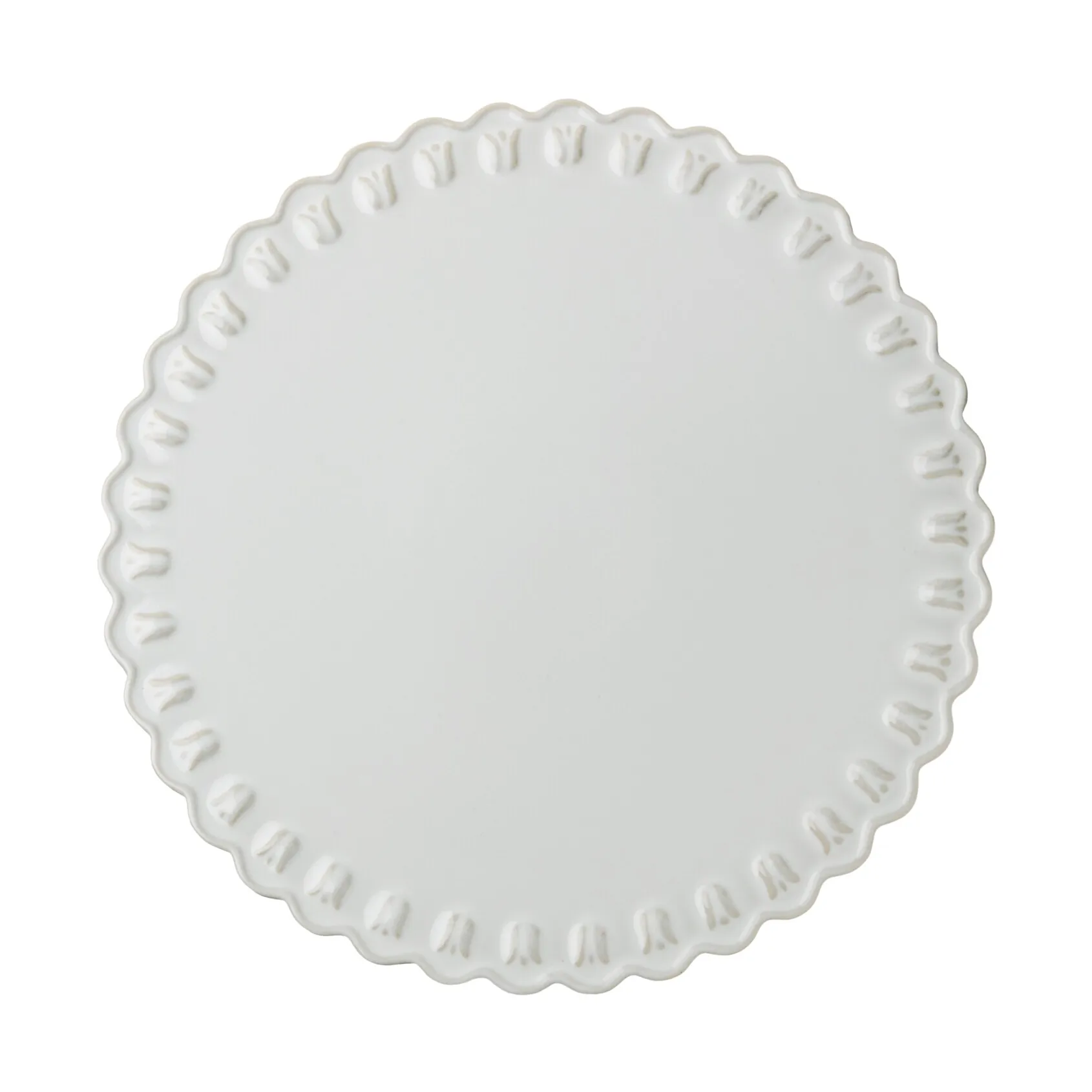 Tulipa Tortenteller Ø30 cm, White PotteryJo