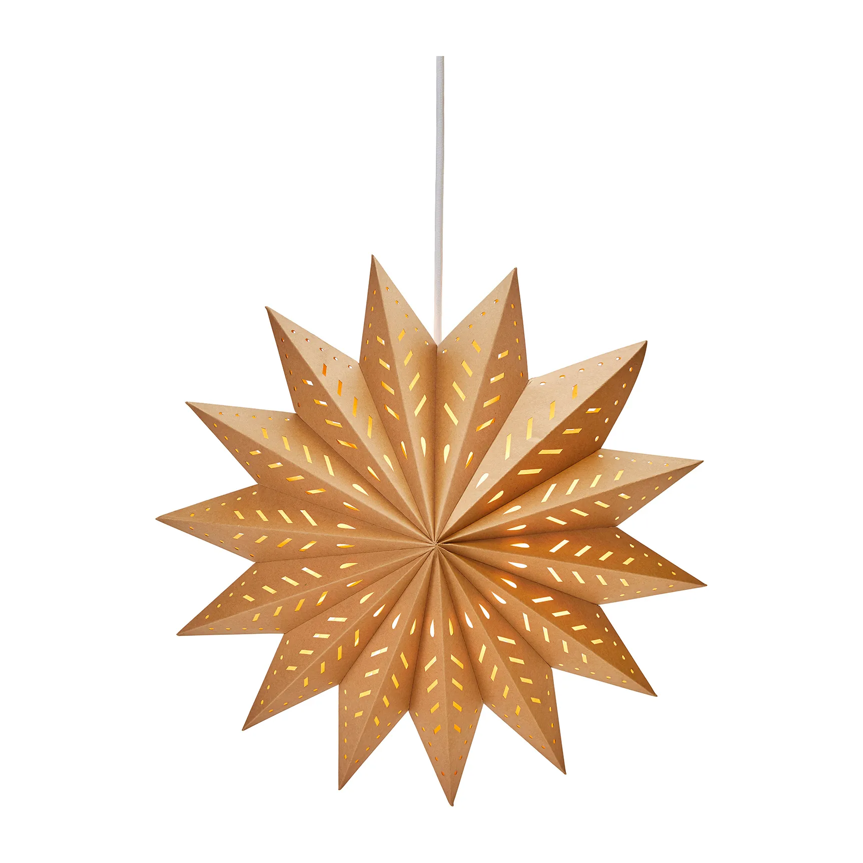 Alfa Adventsstern braun, Braun, 60cm PR Home