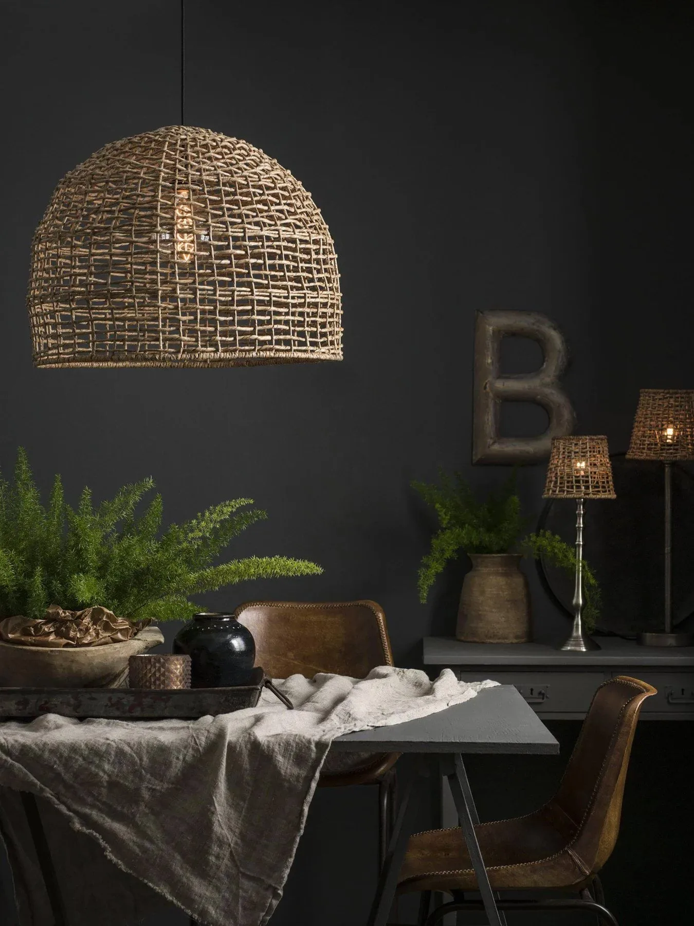 Cebu Pendelleuchte, Natur, Ø46 cm PR Home