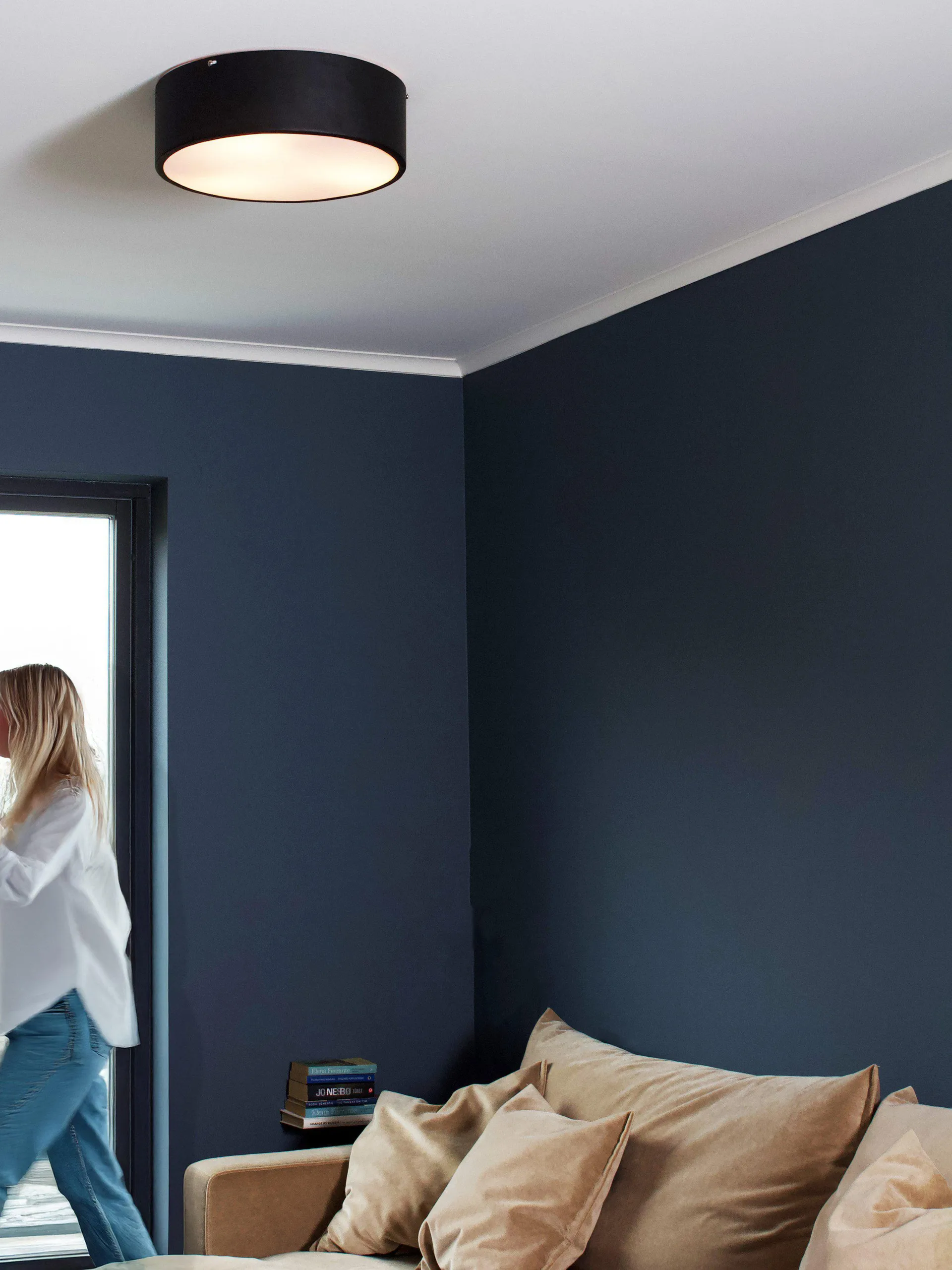 Colmar Deckenleuchte, Schwarz, Ø41x13 cm PR Home