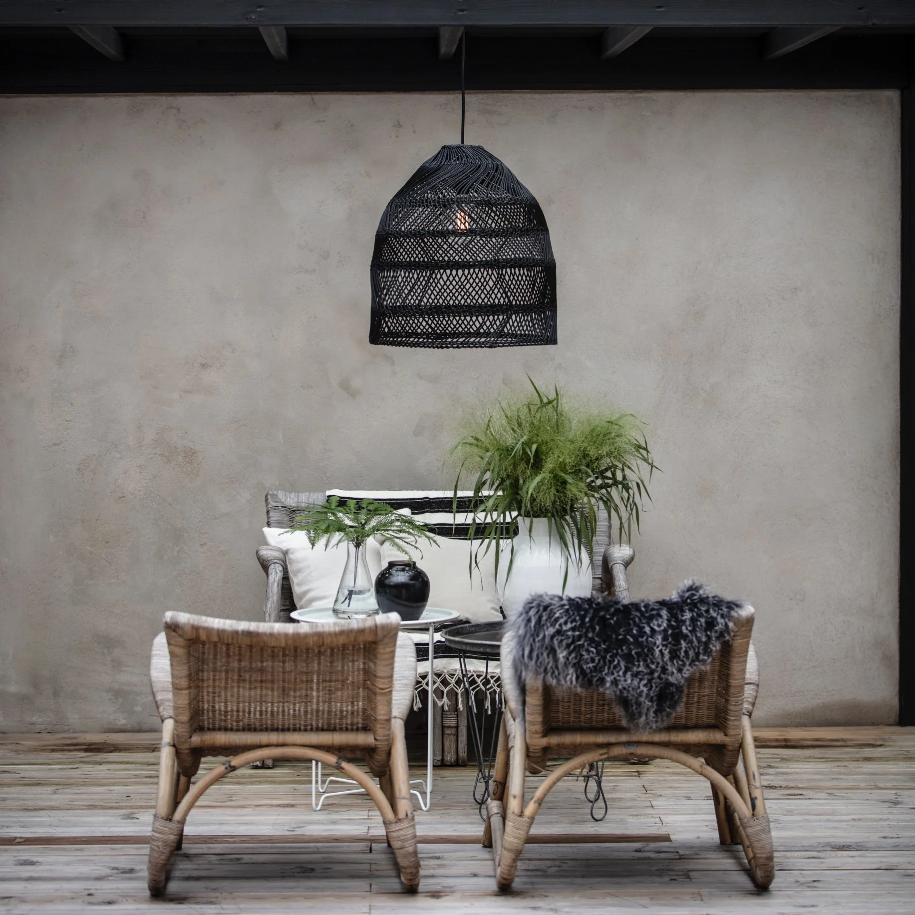 Maja Pendelleuchte Ø45,5cm, Schwarz PR Home