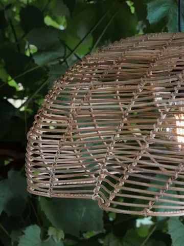 Mayla Pendelleuchte für den Außenbereich - Natur, Ø53x32 cm - PR Home