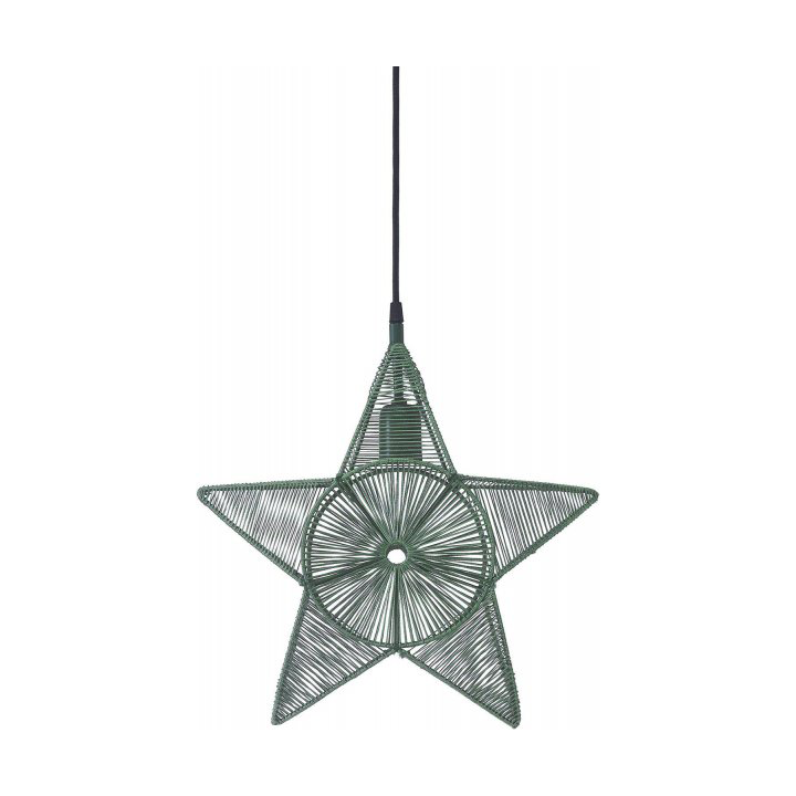 PR Home Regina Star Fensterleuchte Ø40 cm Grün