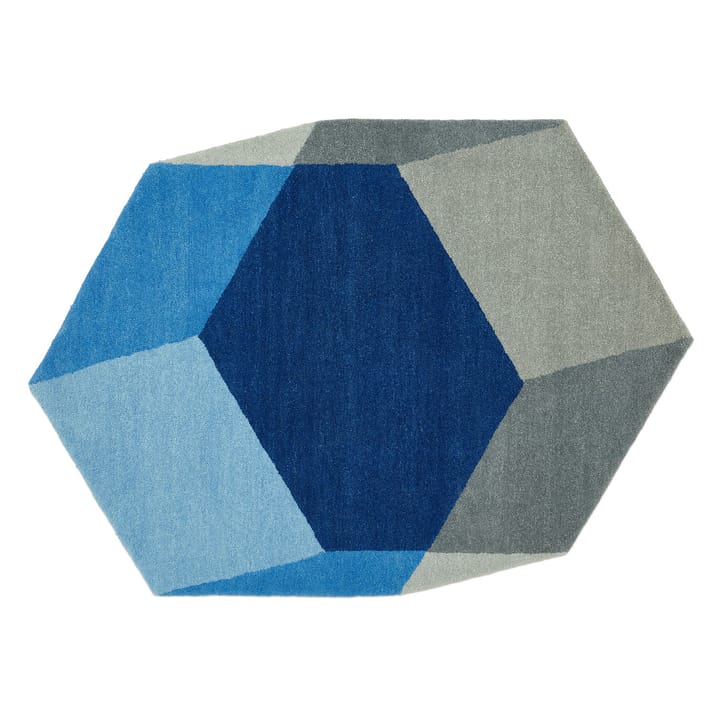 Iso Teppich hexagon - Blau - puik