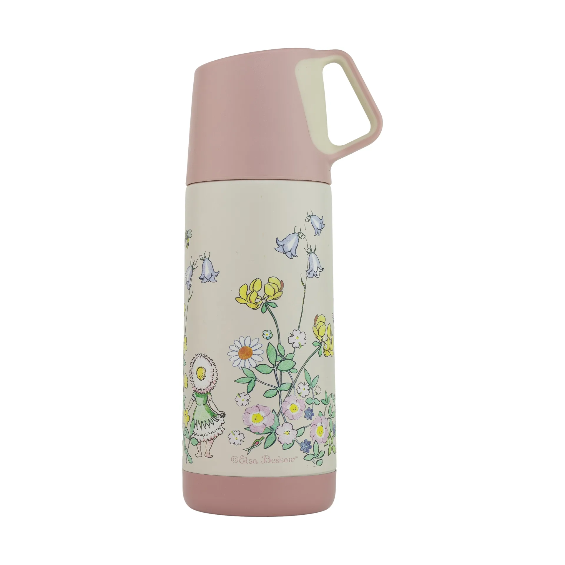 Elsa Beskow Blomsterfesten Thermos 35 cl, Weiß Rätt Start
